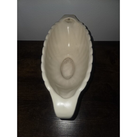 Shawnee Pottery Oval Ribbed Cornucopia Laurel Wreath Console Planter - Picture 6 of 8